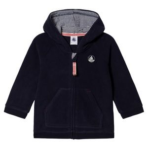 Petit Bateau Fleece Hoodie Navy
